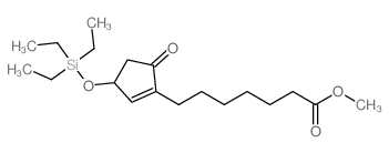 5-氧代-3 -[(三乙基硅烷基)氧基)-1-环戊烯-1-庚酸甲酯结构式