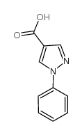 1-苯基-1H-吡唑-4-甲酸结构式