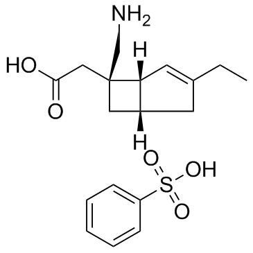 苯磺酸美洛加巴林结构式