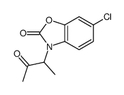 6-chloro-3-(3-oxobutan-2-yl)-1,3-benzoxazol-2-one Structure