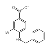 N-苄基-2-溴-4-硝基苯胺结构式