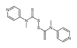 双[甲基-(4-吡啶基)硫代氨甲酰]二硫化物结构式