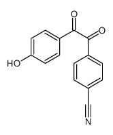 4-[2-(4-hydroxyphenyl)-2-oxoacetyl]benzonitrile Structure