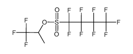 1,1,2,2,3,3,4,4,4-nonafluoro-butane-1-sulfonic acid 2,2,2-trifluoro-1-methyl-ethyl ester结构式