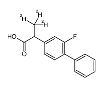 氟比洛芬-D3氘代物结构式