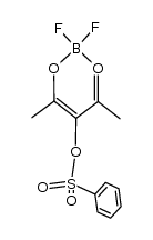 2,2-difluoro-4,6-dimethyl-5-((phenylsulfonyl)oxy)-2H-1,3,2-dioxaborinin-1-ium-2-uide结构式