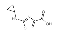 2-(Cyclopropylamino)-1,3-thiazole-4-carboxylic acid Structure
