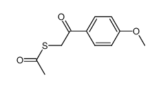 S-[2-(4-methoxyphenyl)-2-oxoethyl]thioacetate结构式