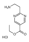ethyl 2-(2-aminoethyl)pyrimidine-5-carboxylate,hydrochloride Structure