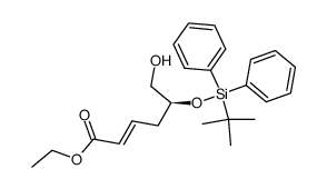 ethyl (2E)(5S)-5-tert-butyldiphenylsilyloxy-6-hydroxyhex-2-enoate Structure