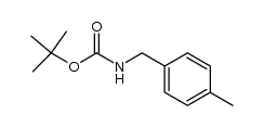 4-甲基苄基氨基甲酸叔丁酯结构式