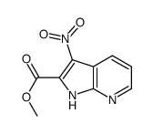 3-硝基-1H-吡咯并[2,3-B]吡啶-2-羧酸甲酯结构式