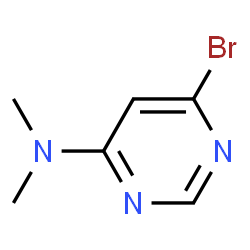 6-溴-N,N-二甲基嘧啶-4-胺结构式