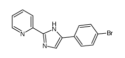 2-(4-(对溴苯基)-1-H-咪唑基)-吡啶结构式