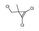 1,2-dichloro-3-(chloromethyl)-3-methylcyclopropene Structure