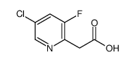 2-(5-氯-3-氟吡啶-2-基)乙酸结构式
