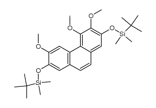 ((3,4,6-trimethoxyphenanthrene-2,7-diyl)bis(oxy))bis(tert-butyldimethylsilane) Structure