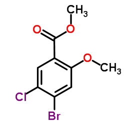 Methyl 4-bromo-5-chloro-2-methoxybenzoate Structure