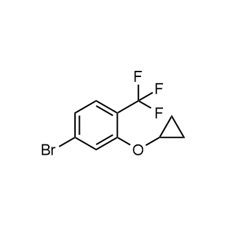 4-溴-2-环丙氧基-1-(三氟甲基)苯结构式