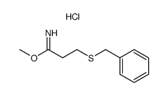hydrochloride of methyl iminoester of β-benzylthiopropionic acid结构式