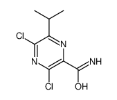 3,5-二氯-6-异丙基吡嗪-2-羧酰胺结构式