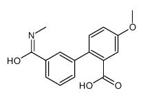 5-methoxy-2-[3-(methylcarbamoyl)phenyl]benzoic acid结构式