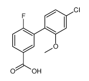 3-(4-chloro-2-methoxyphenyl)-4-fluorobenzoic acid Structure