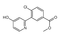 methyl 4-chloro-3-(4-oxo-1H-pyridin-2-yl)benzoate结构式