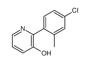 2-(4-chloro-2-methylphenyl)pyridin-3-ol Structure