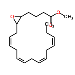 (+/-)5(6)-epoxy-8z,11z,14z,17z-eicosatetraenoic acid, methyl ester structure