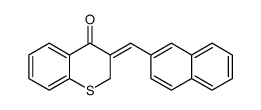 (3Z)-3-(naphthalen-2-ylmethylidene)thiochromen-4-one结构式