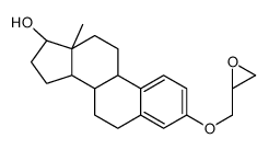 (8R,9S,13S,14S,17S)-13-methyl-3-(oxiran-2-ylmethoxy)-6,7,8,9,11,12,14,15,16,17-decahydrocyclopenta[a]phenanthren-17-ol Structure