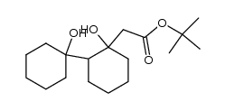 (2,1'-dihydroxy-bicyclohexyl-2-yl)-acetic acid tert-butyl ester结构式
