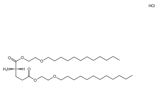 bis(3-oxapentadecyl)-L-glutamate hydrochloride Structure