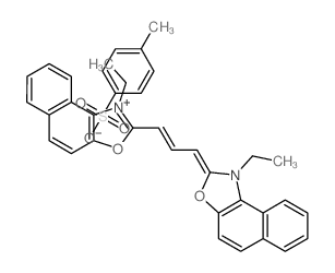 Naphth[1,2-d]oxazolium,1-ethyl-2-[3-(1- ethylnaphth[1,2-d]oxazol-2(1H)-ylidene)-1- propenyl]-,salt with 4-methylbenzenesulfonic acid (1:1) picture