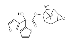 7-[(Hydroxy-2-thienyl-3-thienylacetyl)oxy]-9,9-dimethyl-3-Oxa-9-azoniatricyclo[3.3.1.02,4]nonane Bromide Structure