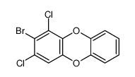2-bromo-1,3-dichlorodibenzo-p-dioxin Structure