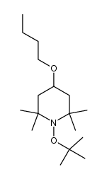 N-tert-butoxy-4-butoxy-2,2,6,6-tetramethylpiperidine结构式