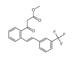 (E)-methyl 3-oxo-3-[2-(3-trifluoromethylstyryl)phenyl]propanoate结构式