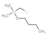 butoxy-(chloromethyl)-dimethyl-silane Structure