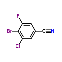 4-Bromo-3-chloro-5-fluorobenzonitrile Structure