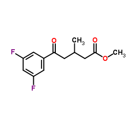 Methyl 5-(3,5-difluorophenyl)-3-methyl-5-oxopentanoate Structure