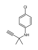 4-Chloro-N-(1,1-dimethyl-2-propynyl)aniline结构式