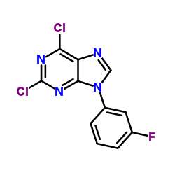 2,6-Dichloro-9-(3-fluorophenyl)-9H-purine Structure