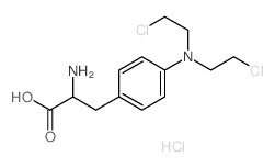 Phenylalanine,4-[bis(2-chloroethyl)amino]-, hydrochloride (1:1) Structure