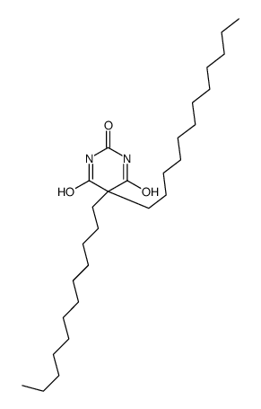 5,5-didodecyl-1,3-diazinane-2,4,6-trione结构式