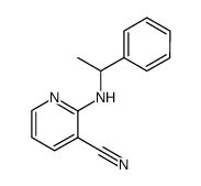 (+/-)-2-(1-Phenylethylamino)nicotinonitril structure