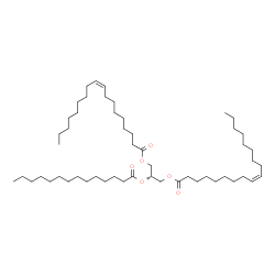 1,3-Dioleoyl-2-Myristoyl Glycerol Structure
