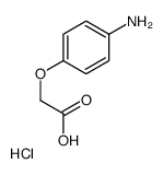 2-(4-aminophenoxy)acetic acid,hydrochloride Structure