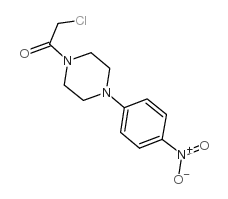 1-(氯乙酰基)-4-(4-硝基苯基)哌嗪结构式